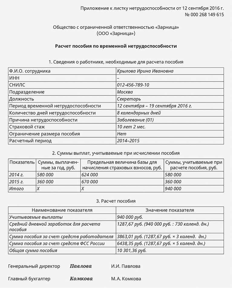 Больничный лист методика расчета, условия оплаты - МОГОЛ АЛЬФА